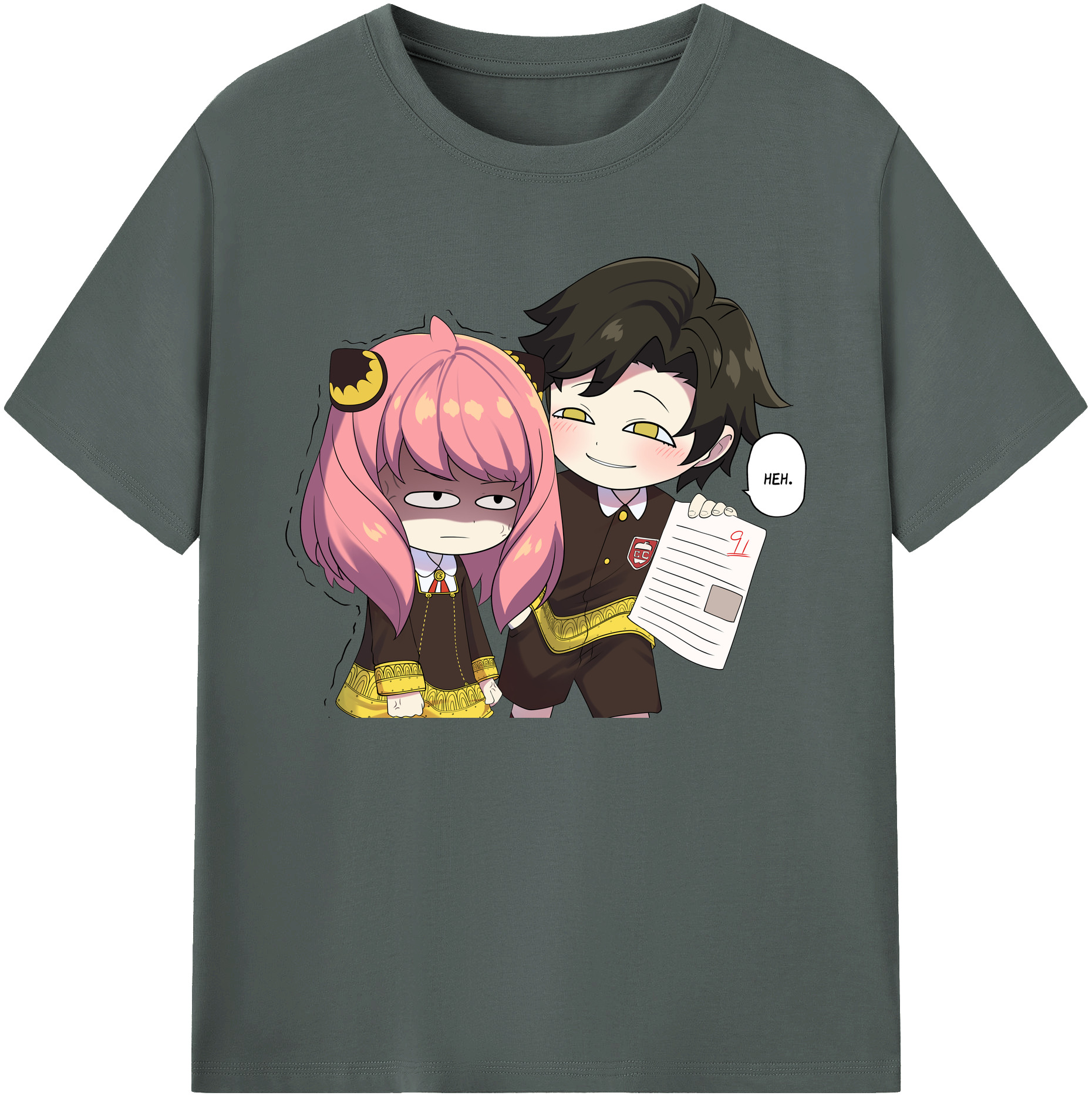 （画像用） SPY×FAMILY间谍家家酒 綿100％ メンズ半袖Tシャツ｜肌触りやわらか＆通気性